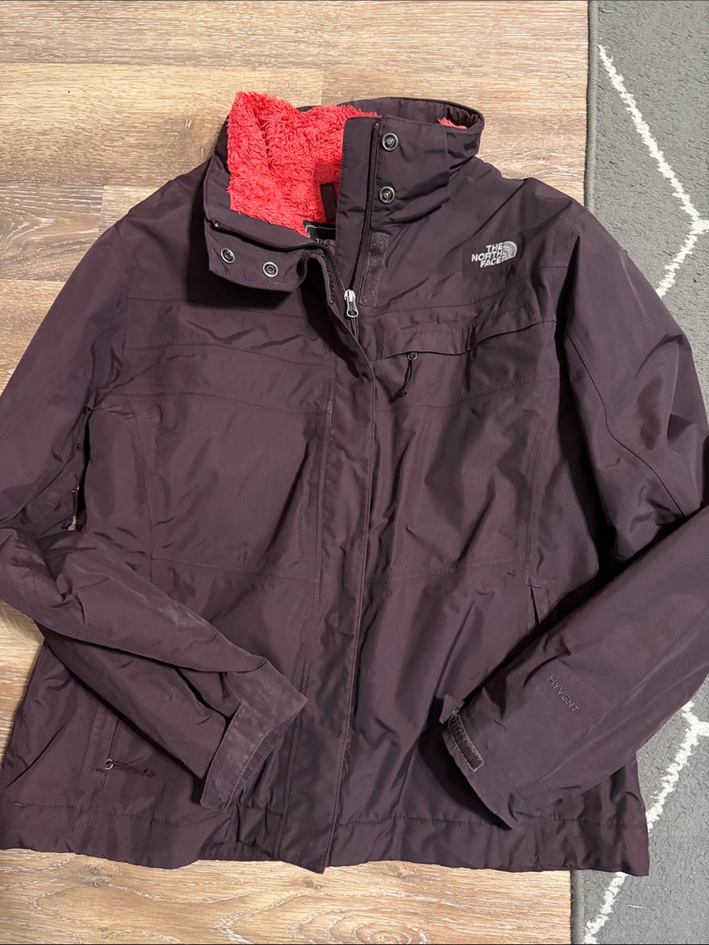 The North Face Women's Plum Ski Jacket with hot pink Lining